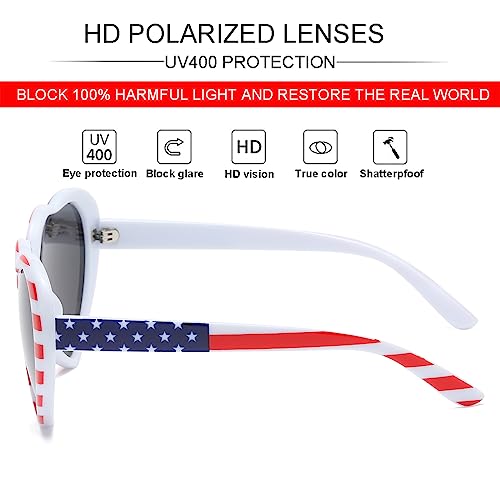 Jovakit JK9099ZM-1 Polarized Heart Shaped Sunglasses thumb #2