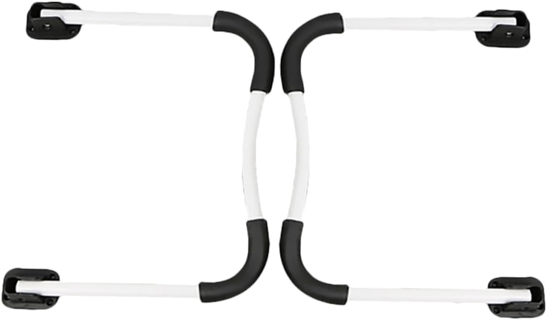 HOMSFOU Folding Table Legs 2-Pack Sturdy Metal Foldable Legs with Non-Slip Rounded Bottom for DIY Sofa Bedside Desk Replacement 14.76X11.02X1.96 Inch Home Office and School Use