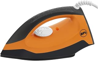 BPL Dry iron,1100watts, 2years warranty, Orange and black