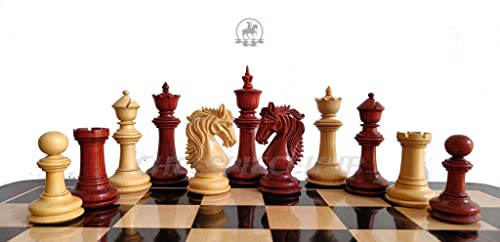 Jeu d'échecs de luxe Danum en bois de padouk pour salon et collection