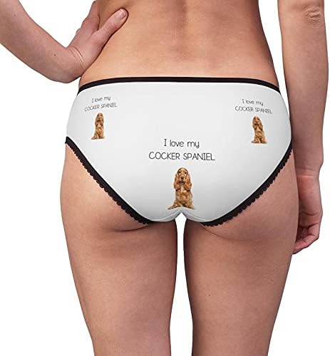 SpreadPassion Cocker Spaniel Panties, Cocker Spaniel Underwear, Briefs, Cotton Briefs, Funny Underwear, Panties For Women