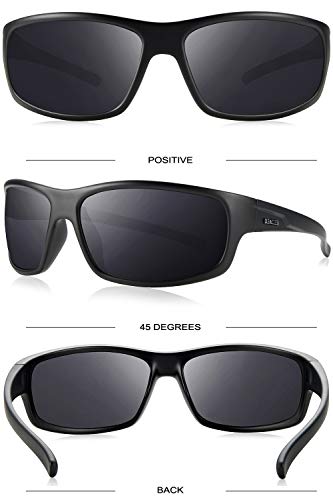 BEALER Polarized Sports Sunglasses for Men Lightweight TR90 Frame Sun Glasses Driving Cycling Fishing UV Protection Shades3
