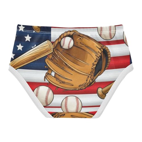 Stylish Toddler Underwear Floral 2t Cotton Girl Panties Cute Vintage Baseball Gloves Kids Briefs Undies2