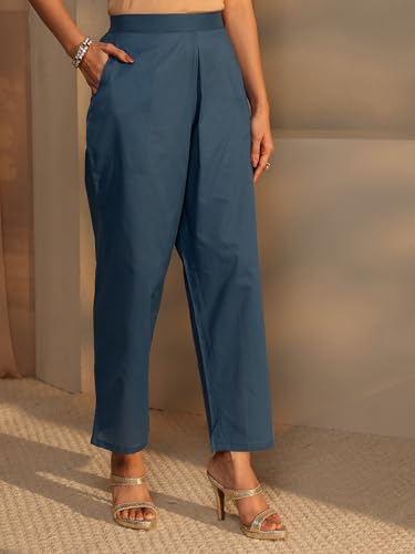 Kurta bleu sarcelle Libas Art vêtement ample 5XL pour masquer les rondeurs