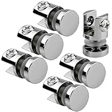 Matériaux Haut Gamme: TXXATX pince verre est fabriqué à partir d'un alliage de zinc solide, offrant une résistance à la compression et une capacité de charge exceptionnelles. Sa grande dureté garantit une stabilité robuste et une résistance au desserrage. Doté d'une excellente résistance à l'oxydation, à la rouille et à la corrosion, il convient à une utilisation dans des environnements humides ou exposés tels que les salles de bains et les cuisines, offrant une durabilité à toute épreuve.