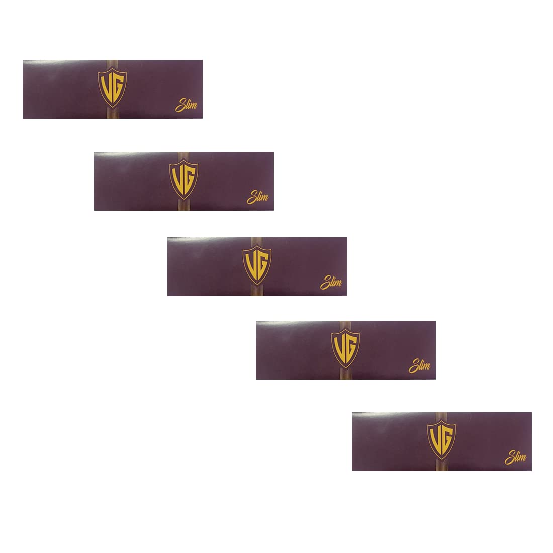 King Size Rolling Brown Paper Pack of 5 Booklet (100% Vegetarian Organic) Per Pack 33 Sheets