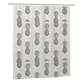 WOPQS Schöner Duschvorhang mit Ananas-Motiv, 152,4 x 182,9 cm, Badezimmerzubehör, für den täglichen Gebrauch im Haushalt, Gr&lagen für Zuhause