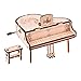 Sharplace Puzzle 3D Boîte à Musique en Bois Beige Grand Piano - Maquettes à Construire - Casse-tête découpée au Cadeau éducatif pour Enfants