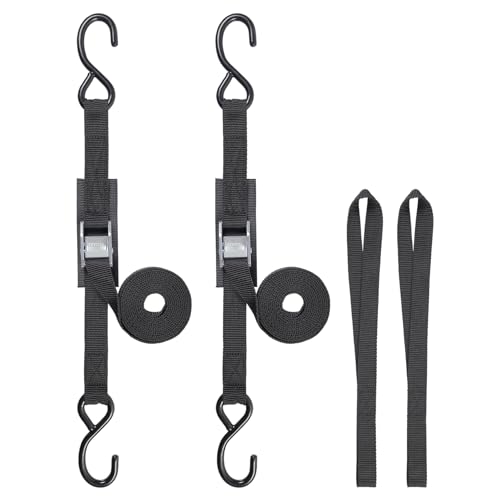 EXVITAL Tie Down Straps with Hook Cam Buckle Straps 1