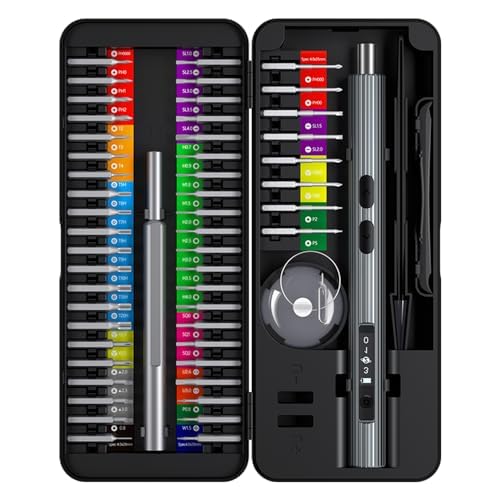 ZZR SEVEN Screwdriver Set, Electric Screwdriver, Precision Screwdriver Set, Repair Tools with USB Charge, Fix Phone Laptop Toys Watch Camera (58 in 1 882058)