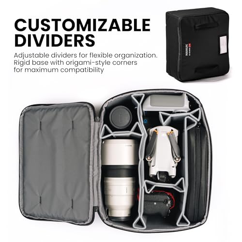 Image of NANUK N-Cubik 17M Camera Bag Insert - Medium Water-Resistant Cube - Shockproof Protective Camera Insert for Backpack - Perfect for Tech Gear & Accessories (11.4 inch x 13.3 inch x 6.6 inch)