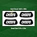 EyeBlack Chiefs Team Sports Under Eye Sticker | College/University, High School, Pro Football, Softball, Baseball, Community Sports, Little League | Easy Stick and Peel | 24 Strips (12 Pairs)