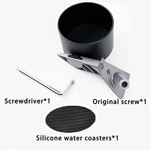 Erivis Cup Holder For Tesla Model 3 Model Y Accessories, Cup Holder Expander Insert Automotive Bottle Door Organizer With Coasters Compatible With Tesla Accessories (Left) #TOP1