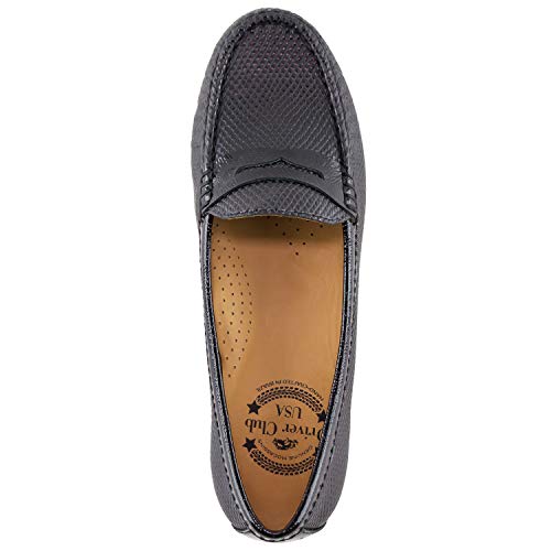 Image of Womens Casual Genuine Leather Comfortable Lightweight Driving Moaccasins Classic Fashion Penny Slip On Ladies Driving Loafer Flat Shoes