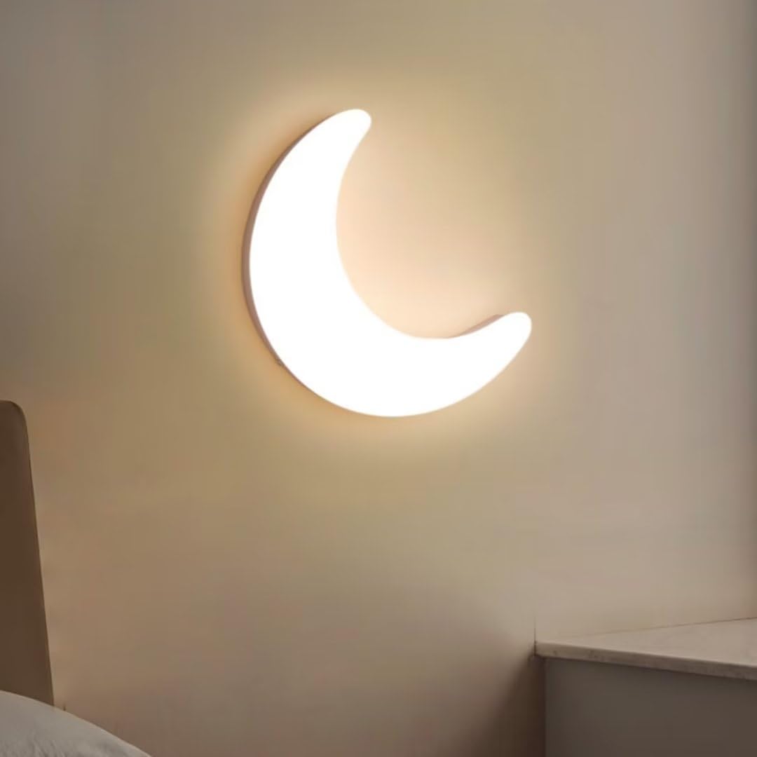 Lampada Da Parete 3d A Forma Di Luna, Dimmerabile E Delicata Per Gli Occhi | Lampada A Tre Colori Da 20w, Dimmerabile Con Telecomando (3 Lighting)