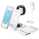 3 in 1 Charging Station Wireless Charger for Samsung Galaxy S26/S25/S24/S23/S22/S21/S20, Z Flip Z Fold 7/6/5/4 for Watch 8/Classic/Ultra/7/6/5/4 Galaxy Buds Foldable
