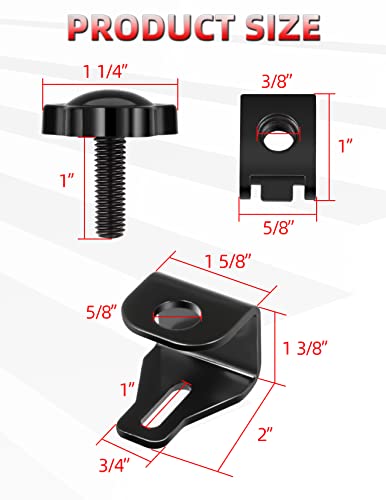 Amazicha Saddlebag Security System Theft Deterrent Bolts Saddle Bag Locks Mounting Screws Compatible for Harley Davidson Touring Road King Street Glide Electra Glide Road Glide 1993-2019