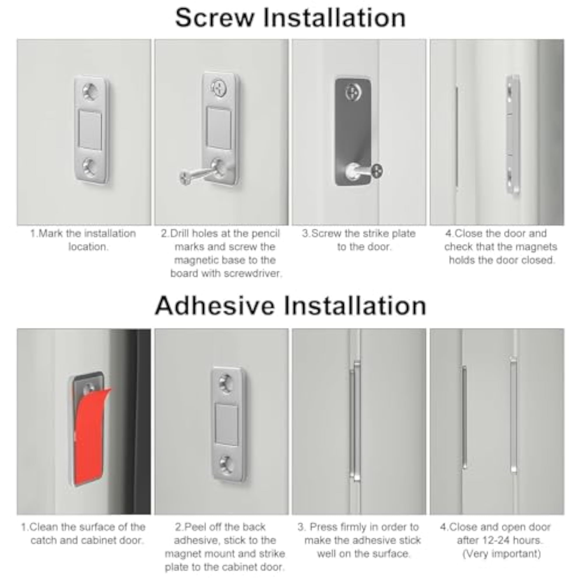 Magnetic Catch for Cabinet Doors Pack of 5
