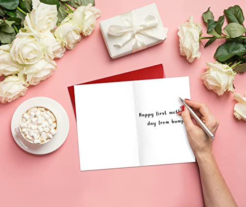 Juesmos First Mothers Day Card For Mom From Bump Happy 1St Mothers Day Photo Frame Card With Envelope First Mothers Day Pregnancy Gift Card For First Time Mom New Mom Expecting Mom Mother To Be #TOP5