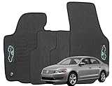 ecoMats All Weather Floor mats Custom fit for 2011 to 2019 Volkswagen Passat - Odorless with Locking System