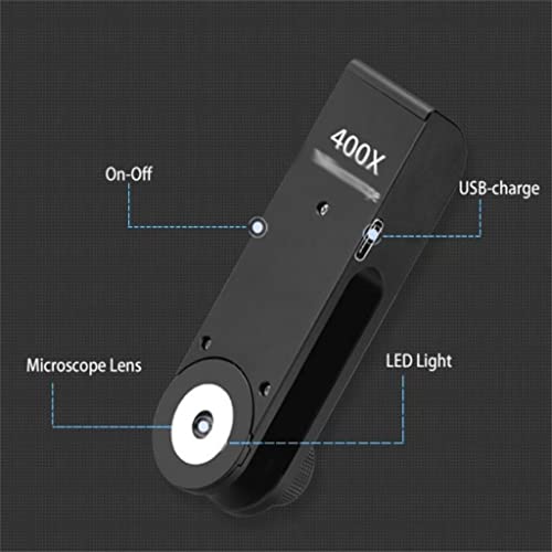 Microscope pour téléphone portable 400x loupe détails