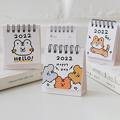 Wilitto 2022 Desktop Kalender, Maandelijkse Kalender Staand Flip Dagelijkse Kalender Planner Organizer Planner Voor… - Image 4