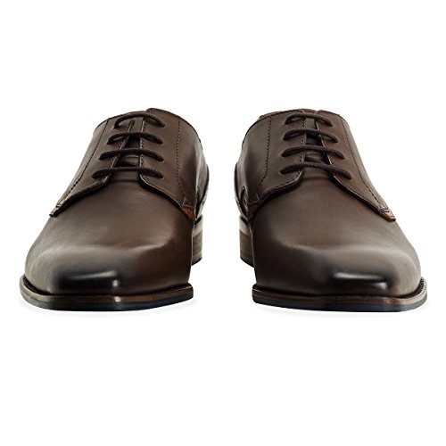 Goodwin Smith Mens Barrow Brown Acid Wash Derby