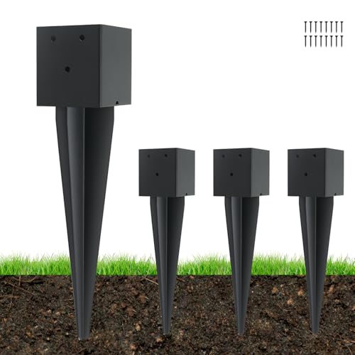 Piquets de clôture en métal pour fixer des poteaux bougeant au vent sans bétonner