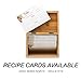 Samsill 8.5 x 11 Inch Recipe Card Page Protectors, 25 Count - 2 Pocket Side Loading Sheets for 3 Ring Binders, 4 x 6 Pocket Sleeves