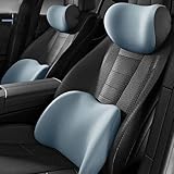 Auto Hoofdsteunen Autostoeltjes voor Mercedes GLA SUV 2020-2023, Neksteun Hoofdsteun Nekkussen Lendenkussen Met Verstelbare Riem Nek Rugpijn Verlichting Autostoeltjes Accessoires,E/Blue