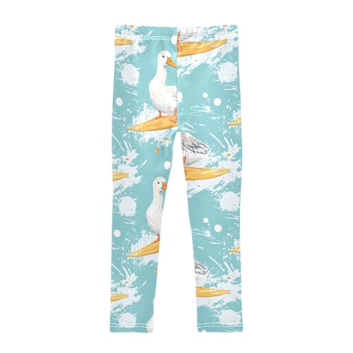 Goose Surfer Girls Leggings,Workout Leggings for Girls Toddler Athletic Legging Size for 3-10T2