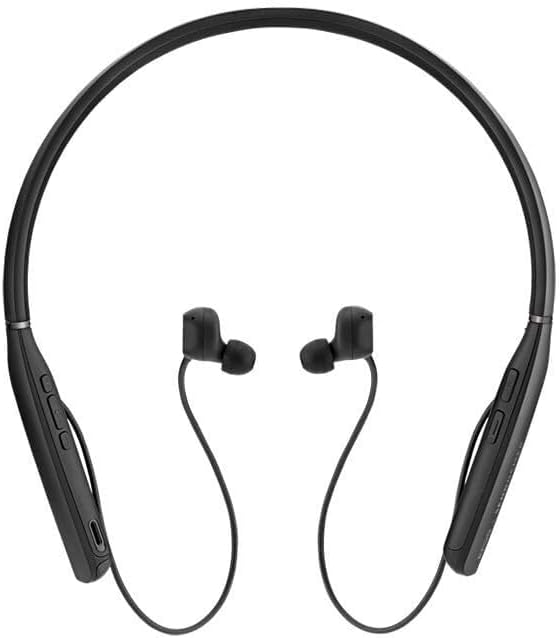 EPOS | SENNHEISER Adapt 460 (1000204) - Dual-Sided, Dual-Connectivity, Wireless, Bluetooth, ANC in-Ear Neckband Headset | for Mobile Phone & Softphone | UC Optimized (Black)