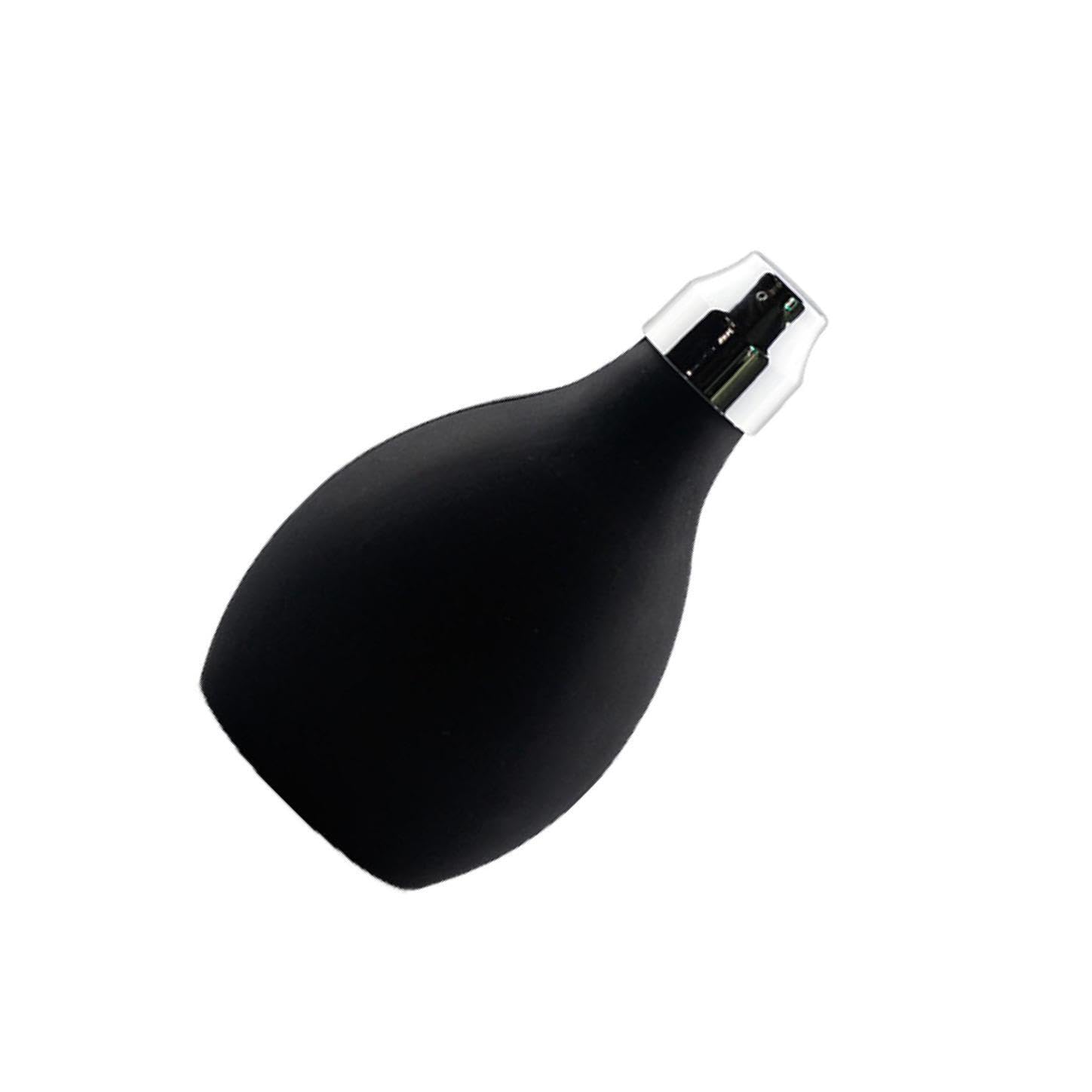 Quxvuis Black Refillable Spray Bottle Showcasing Talc Powder Blower Puffer Designed For Barbers And Hairdressers Comfort Needs Powder Spray Talcum Barber Duster Hair Applicator