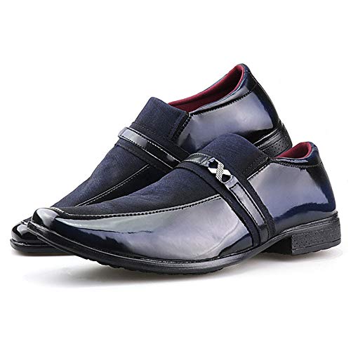 Sapato Social Neway Masculino 1002Azul + Relógio