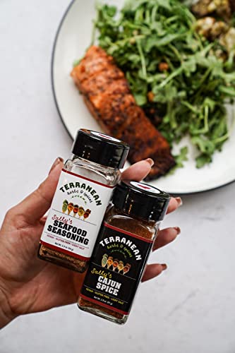 Terranean Herbs & Spices Mediterranean Spice Blend Gift Set, 5 Pack Of Shaker Spices Includes Mediterranean Seasoning, Cajun Spice, Seafood Seasoning, Chicken Seasoning, Steak Seasoning #TOP7