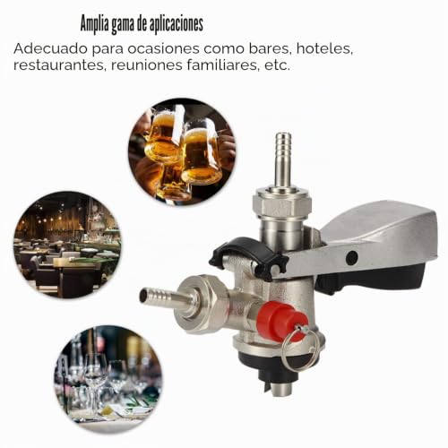 Miniatura 2 de Grifos De Barril De Cerveza De Tipo G5 8 S, Dispensador De Cerveza De Latón 304 De Acero Inoxidable,Para El Hogar, Bares, Hoteles, Restaurantes, Reuniones Familiares
