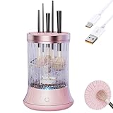 Makeup Brush Cleaner Machine, 2 in 1 Electric Makeup Brush Cleanser, Automatic Spinning Make Up Brush Cleaner Tools for Makeup Brush and Sponges for Women(Rechargeable）
