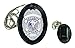 Badge Holder, Universal, Black, Leather