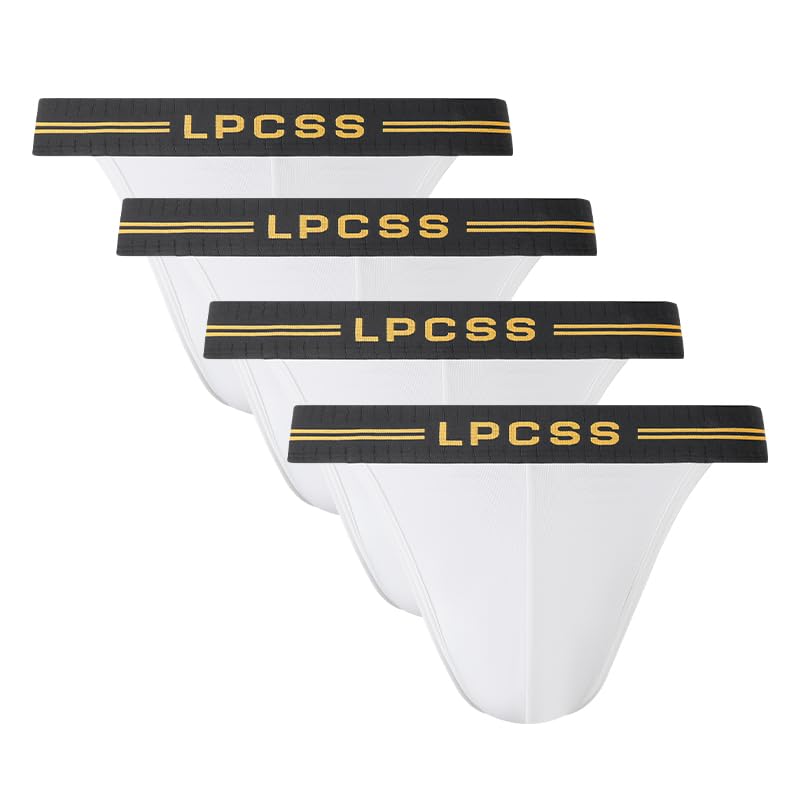 Men's Modal Bikini Briefs – 80S Soft Breathable Mid-Rise Underwear with High-Cut Design