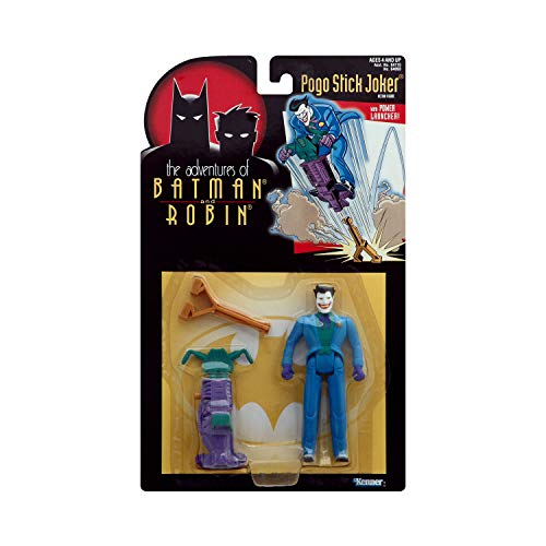 Year 1995 The Adventures of Batman and Robin 5 Inch Tall Action Figure - Pogo Stick Joker with Power Launcher