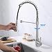 KAIBOR Grifo de cocina con muelle en espiral extensible, grifo de cocina...