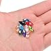 SROMAY 150pcs 6x12mm Teardrop Glass Crystal Beads, Briollete Top Drilled Shape Assorted AB Color Faceted Beads Pendants for Jewelry Making with Container Box