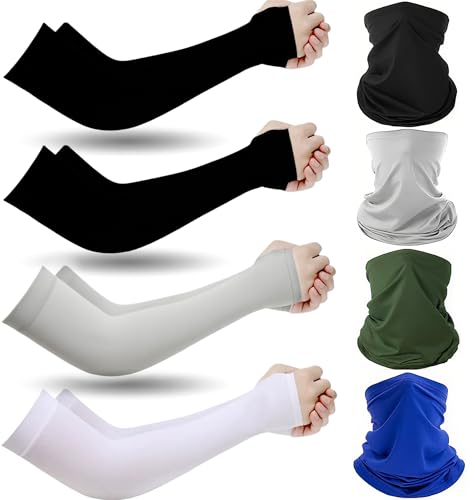La mejor selección de Cubre brazos para el sol walmart los más solicitados. 43 Mangas para Brazos Bandanas Deportivas 4PCS, Solar Protección, el Viento y el Polvo, Bufandas Deportiva Multifuncional, Juego de Cuello y Manga para Correr, Ciclismo, Senderismo...