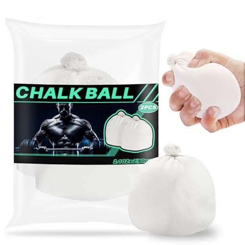 RAINFLOW 2PCS Chalk Ball - Climbing Chalk Gymnastics Magnesium Lifting for Gym, Gymnastics, Grip,...
