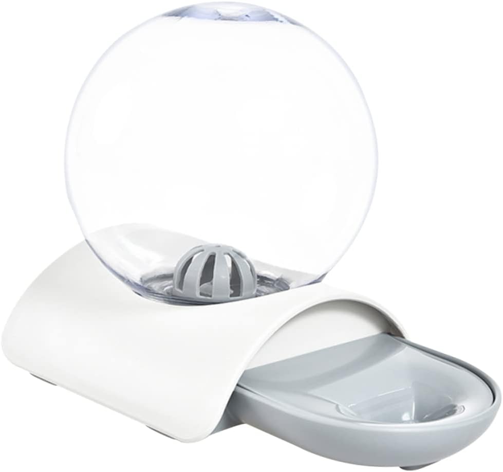 Water Dispenser Automatic Change Water for Pets Large Capacity Bowl Acrylic Grey for Home