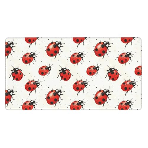 Grand tapis de souris de jeu à motif coccinellidae pour sublimer votre bureau d'ordinateur