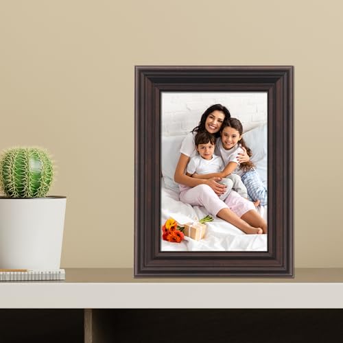 Image of Lawrence 535546 4x6 Classic Detailed Oil Rubbed Bronze Picture Frame
