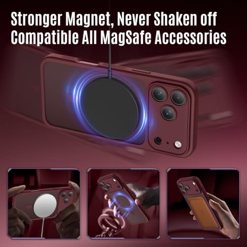 Image of Symcele Designed for iPhone 17 Pro Case, Burgundy