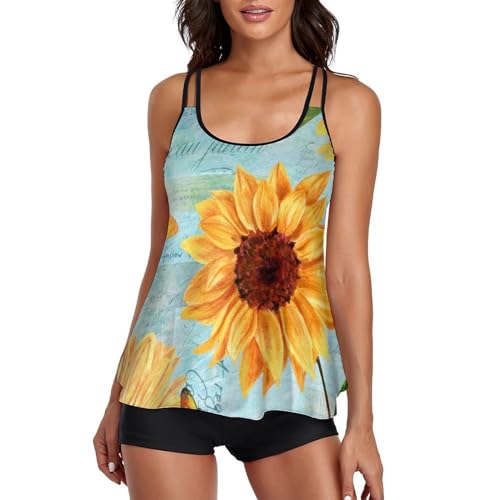 Tankini de plage avec shorty couvrant pour sublimer la silhouette