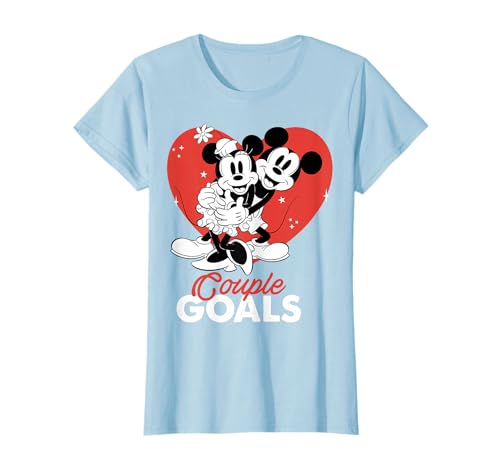 Disney Mickey & Minnie San Valentín Pareja Goals Camiseta